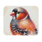 Mouse Pad (Rectangle) Zebra Finch in Watercolor Style Design 7, Gift