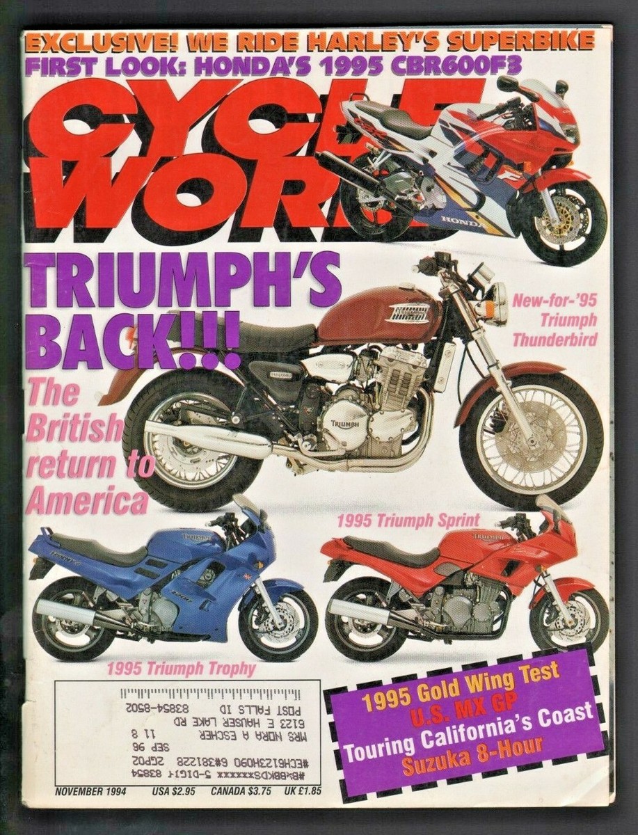 メリー 1994 November Cycle World Motorcycle Magazine - 1995 Honda
