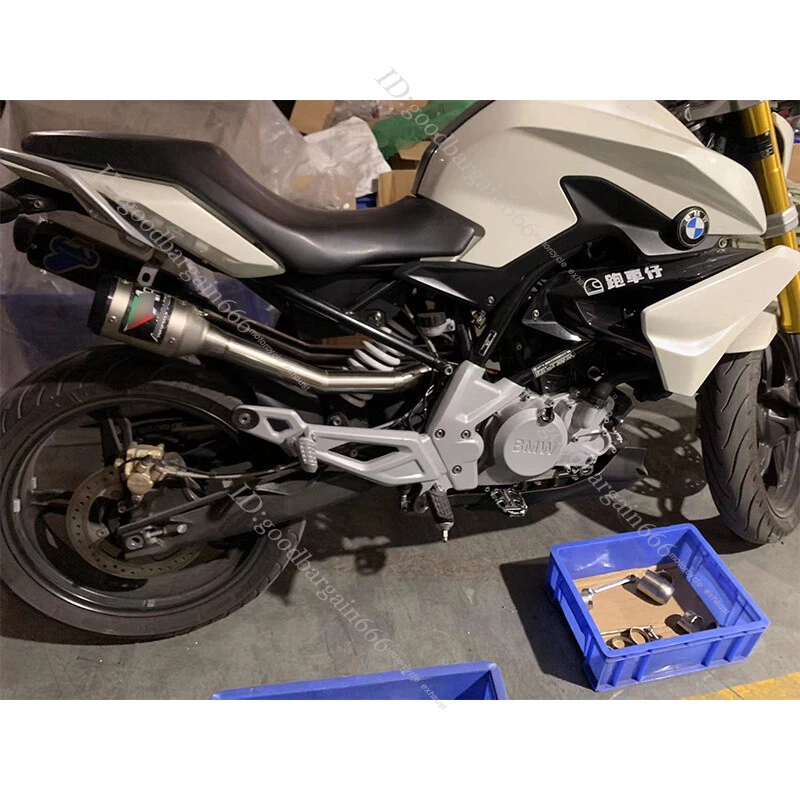 Tubo de escape de doble salida 51 mm tubo de escape de 51 mm para BMW G310R G310GS 2017-2023 Foto 2 de 4