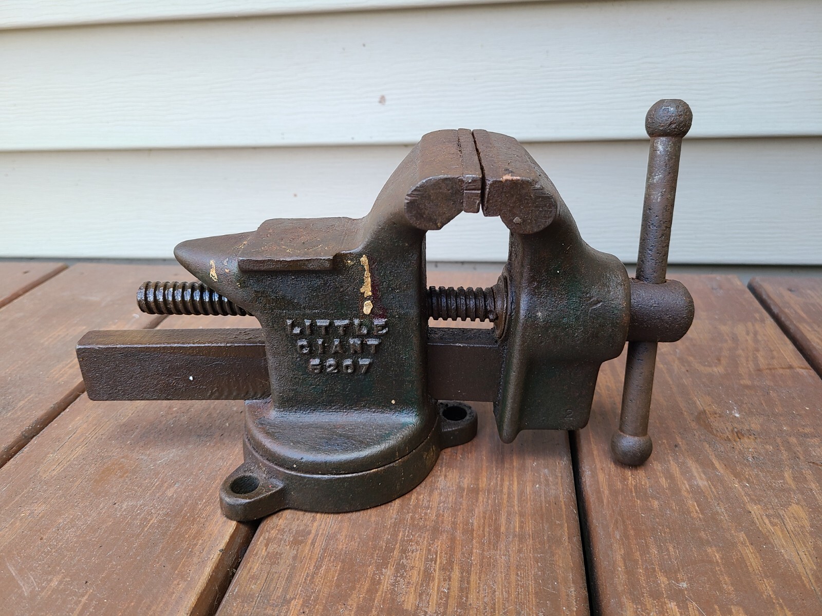 Vintage Little Giant Bench Vise Anvil Bench Vise 5207 Tool Made USA eBay