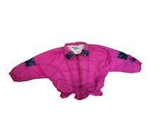 Vtg Oshkosh B  Gosh Girls Pink 90's Jacket Windbreaker Size Small 3-4 Lined