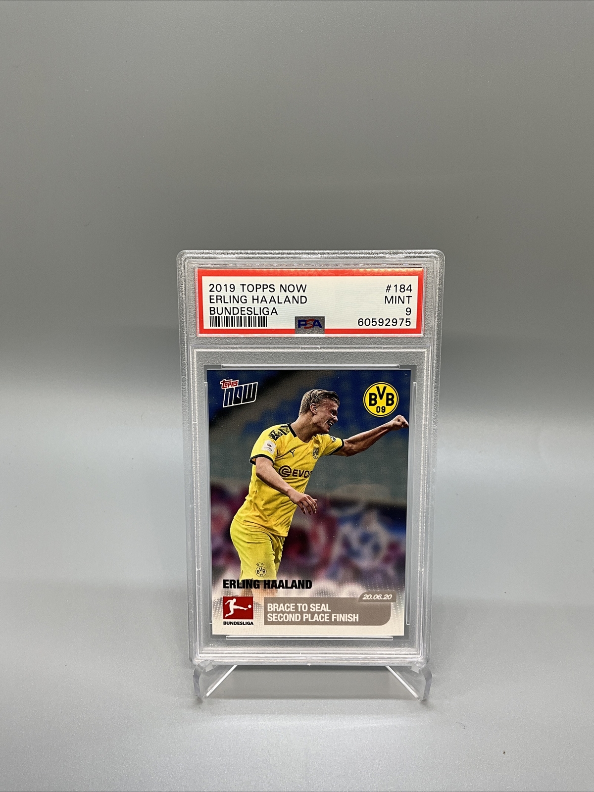 2019 Topps Chrome Bundesliga #72 Erling Haaland Rookie PSA 10