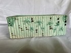 vintage 1950's Japanese pottery planter bamboo motif light green — photo 2