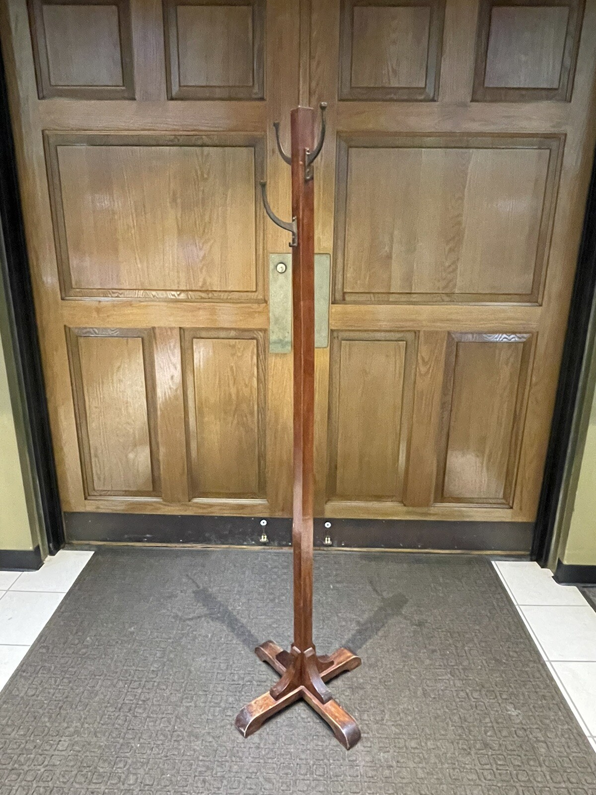 Vintage Wood Coat Tree Hat Rack | eBay