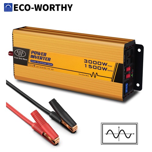 600W 1000W 2000W 3000W Watt 12V 24V Pure Sine Wave Inverter for Solar Panel Kit - Picture 47 of 47