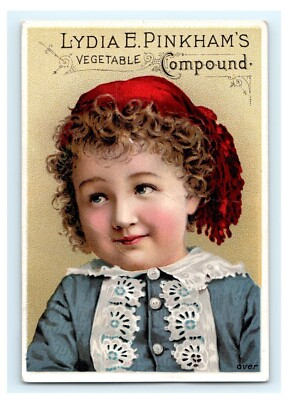 Lydia E. Pinkham's Vegetable Compound Adorable Child Portrait G.E Hope Valley RI