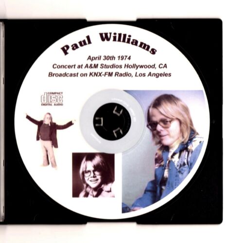 RARE 1974 PAUL WILLIAMS A&M STUDIOS KNX-FM L.A. RADIO BROADCAST CONCERT CD - NEW - Picture 4 of 4