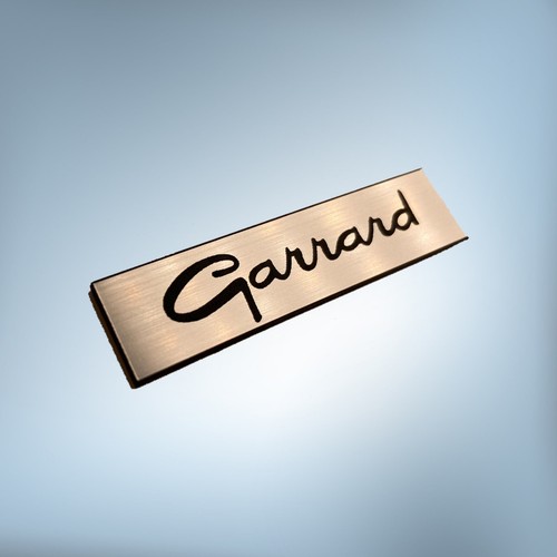 GARRARD 50x12mm emblema brusched badge reemplazo logo calcomanía pegatina - Imagen 3 de 8