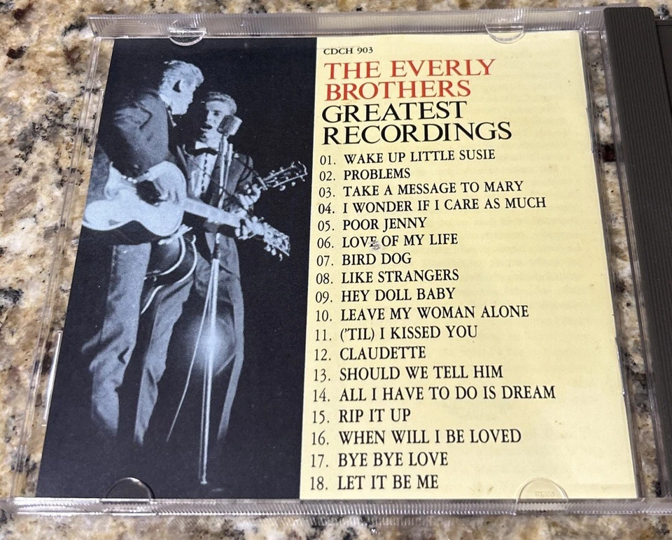 THE EVERLY BROTHERS GREATEST RECORDINGS CD. CDCH 903 IMPORT WEST GERMANY - Image 2 of 4