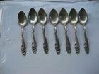 Seven Gorham Sterling Silver Spoons, About 6 Inches Long