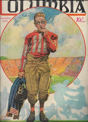 Columbia Nov 1929 CHICK MEEHAN NEW YORK U. COACH JUNGLE KILLERS beautiful ads