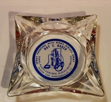 1950's BINKS AIRLESS SPRAY Ashtray RAY E BAKER Painting  MARTINSVILLE ILL 