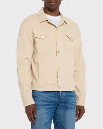 Monfrere Dean Denim Jacket Dist Vin Blanc Cream Japanese Denim 909D24102 Mens video thumbnail