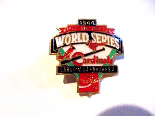 Vintage Coca Cola St Louis Cardinals Commemorative 1944 World Series Pin