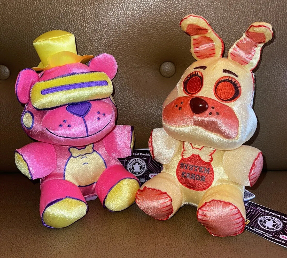 Funko FNAF VR Freddy Bonnie Inverted Hot Topic Exclusive Plush Authentic