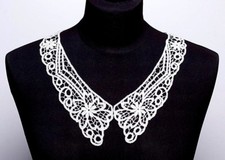 Embroidered Venice Lace Collar (0009) - Sew On Dressmaking 