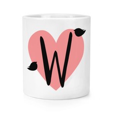 Brief W Herz Alphabet Makeup Pinsel Bleistift Topf - Valentinstag Liebe