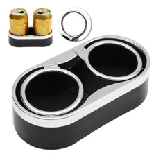 Dual Cup Holder Car Interior Dashboard Mount Beverage Drink Coffe Bottle Can