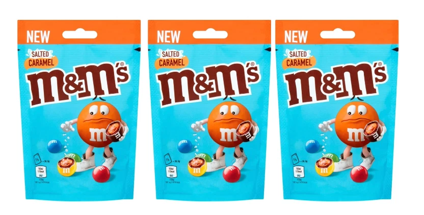 M&M's Salted Caramel Bag 102g x3 Pouch UK Stock Limited Edition  Pack Of 3