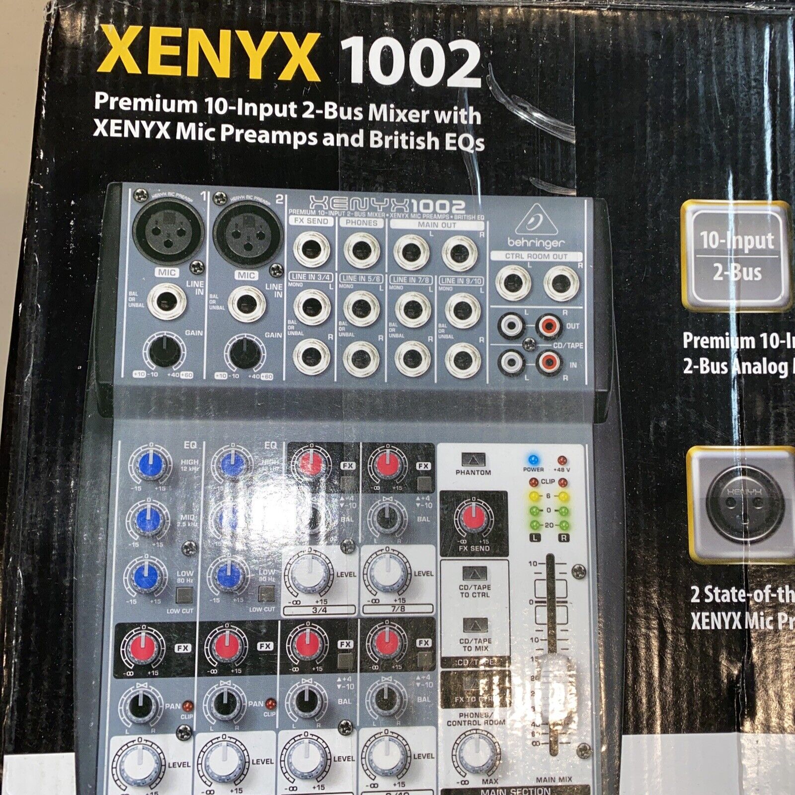 al revés absorción sitio Behringer XENYX 1002 Premium 10-Input 2-Bus Mixer with XENYX Mic BRAND NEW  | eBay