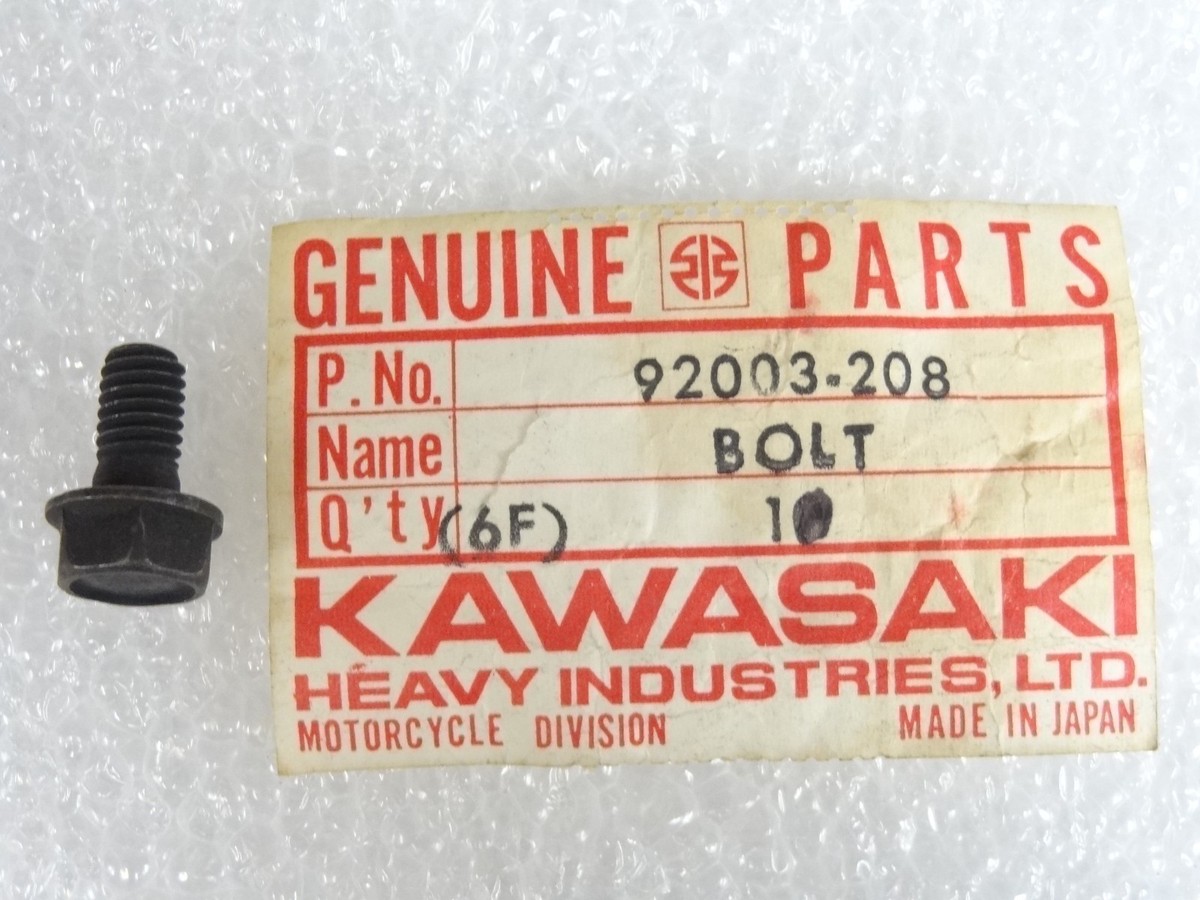 Kawasaki NOS NEW 92003-208 Sprocket Fitting Bolt Z1 EL EN ER