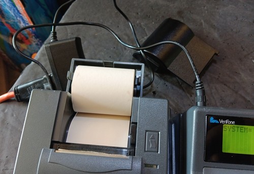 VeriFone Omni 396 Credit Card/Transaction Office Terminal Reader & Printer - Picture 5 of 11