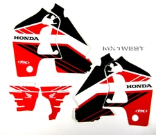 Factory Effex EVO 14 Graphics Kit Honda CR 500 CR500 1991 - 2001 Shrouds Tank