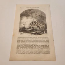 Daizell's Night Attack Siege Of Detroit Michigan c. 1861 Engraving (364)