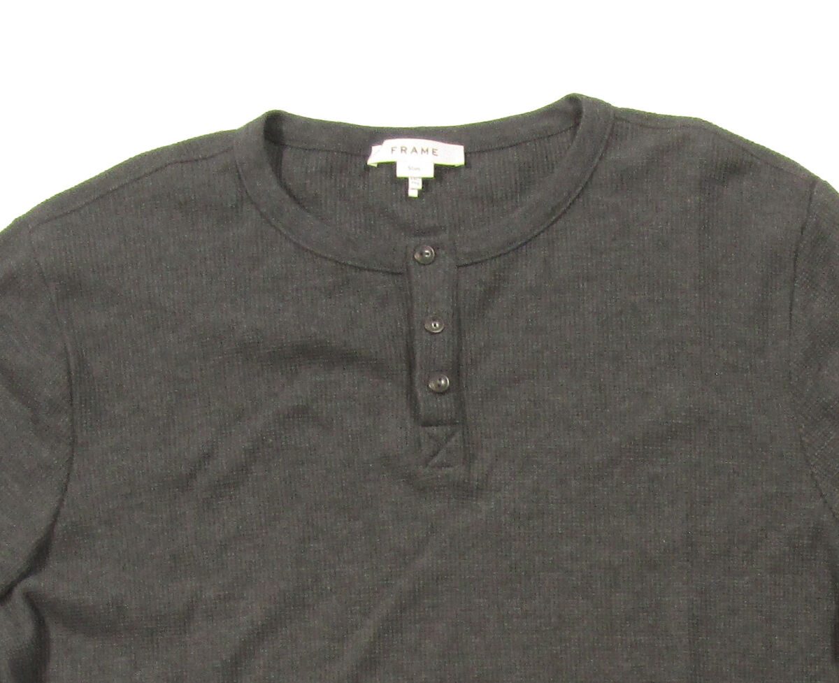 Mens slim fit thermal henley cheap
