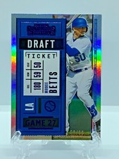 2020 Panini Contenders Draft Ticket Purple #86 Mookie Betts /99