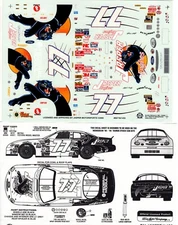 Slixx NASCAR 1452 77 Jasper Engines Robert Pressely Waterslide Decals 1/24 NOS