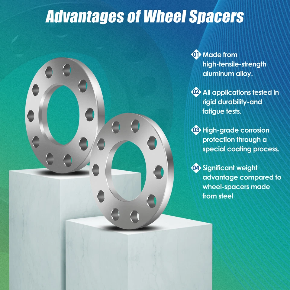 Espaçadores de roda 4 peças 1/2" 5x4,75 para Chevy S10 Corvette Pontiac Firebird GMC Sonoma - Imagem 4 de 4