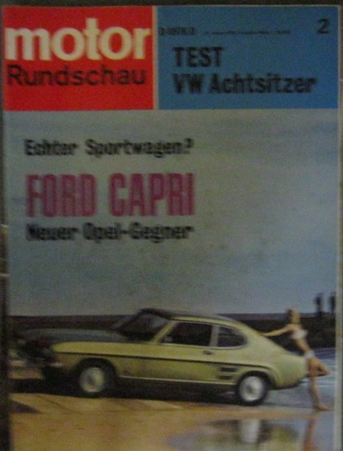 * Motor-Rundschau 2  / 1969 -  Ford Capri - VW Bus T2 Clipper *