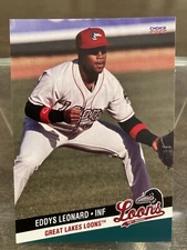 2022 Choice Eddys Leonard Great Lakes Loons Team Set Card Rookie #14 Dodgers