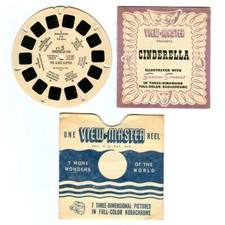 Vintage 1946 Sawyer's CINDERELLA GLASS SLIPPER View-Master Reel FT-5 w Booklet