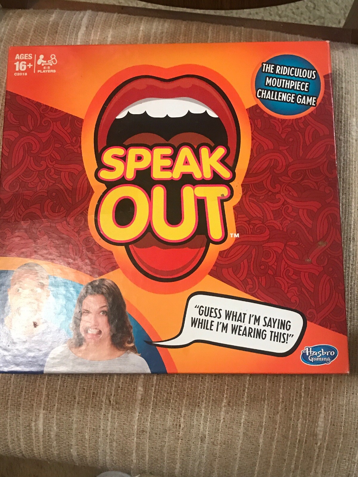 English With 5 Mouthpieces Hasbro C2018 Speak Out Game 2016 Toys