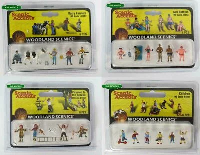 BNIB OO / HO Woodland Scenics People / Figures / Animals - 132 Variations