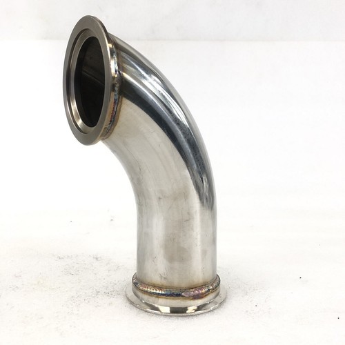 90 Degree Stainless Steel Elbow Adapter Piping 3"ID V-band Flange+Clamps - Picture 11 of 12