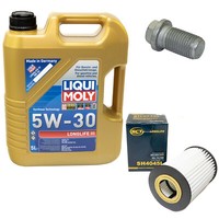 MotoröL Set 5W-30 5 Liter + ÖLfilter SH 4045 L + Schraube FüR Jeep Mercedes GLK