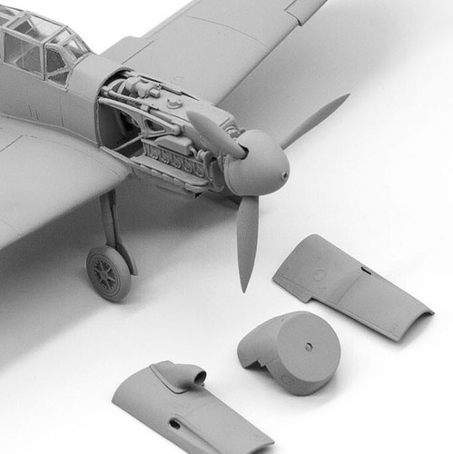 ICM 48103 Plastik Modellflugzeug 1:48 Messerschmitt Bf-109F4 WWII German Fighter - Bild 7 von 24