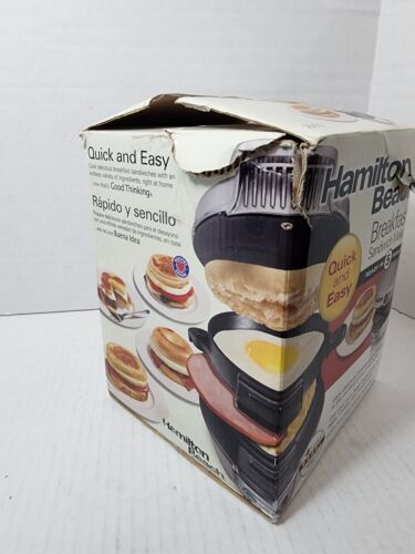 Hamilton Beach Breakfast Sandwich Maker 25475 (Ready In 5 Minutes) NEW Set Desc. - Picture 3 of 4