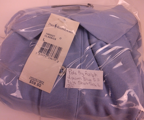 Polo By Ralph Lauren Blue Short Sleeve Polo Shirt Size L. (B4) - Picture 13 of 15