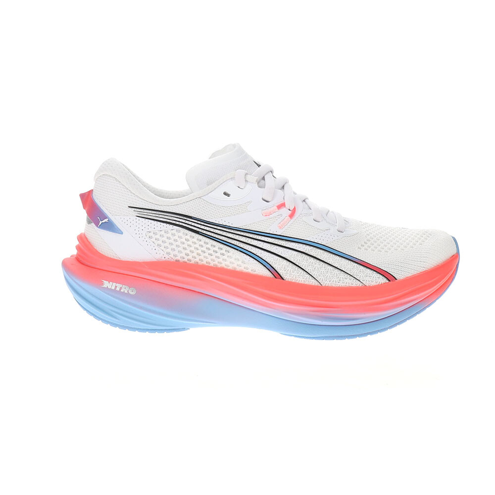 Женские белые кроссовки Puma Deviate Nitro 3 At Running Спортивная обувь 31249101