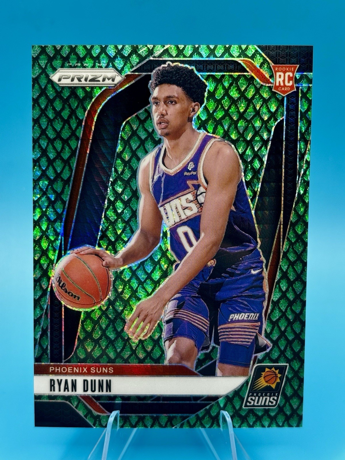 2024-25 Panini Prizm - Ryan Dunn #258 Jade Dragon Scale Prizm /48 (RC)