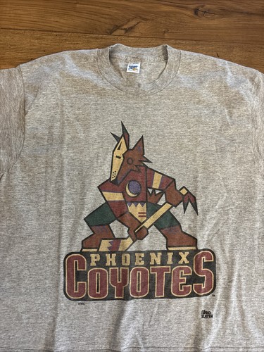 Vintage 90s Phoenix Coyotes T-Shirt NHL Hockey Pro Player - Men’s XL - Bild 2 von 10
