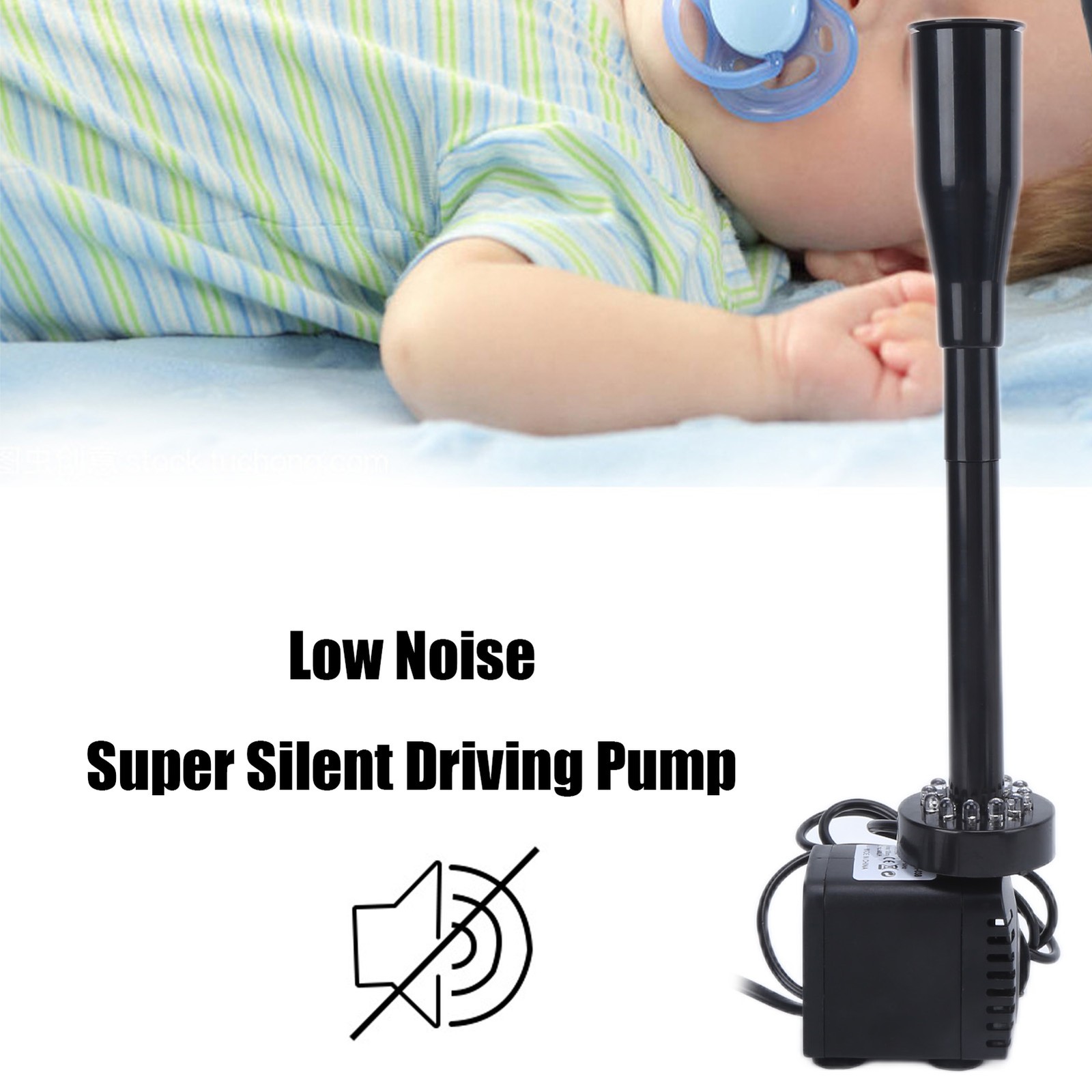 Aquarium Submersible Water Pump Low Noise For Hydroponics Easy To Use