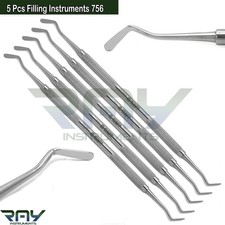 Dental Flat Plastic Amalgam Composite Filling Instruments 756 Restorative Tools