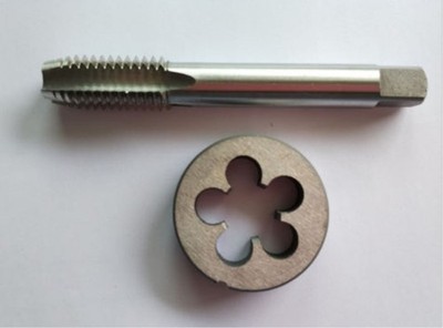 1pc   Machine 7/16-14 UNC Plug Tap and 1pc 7/16-14 UNC Die Threading Tool *nl