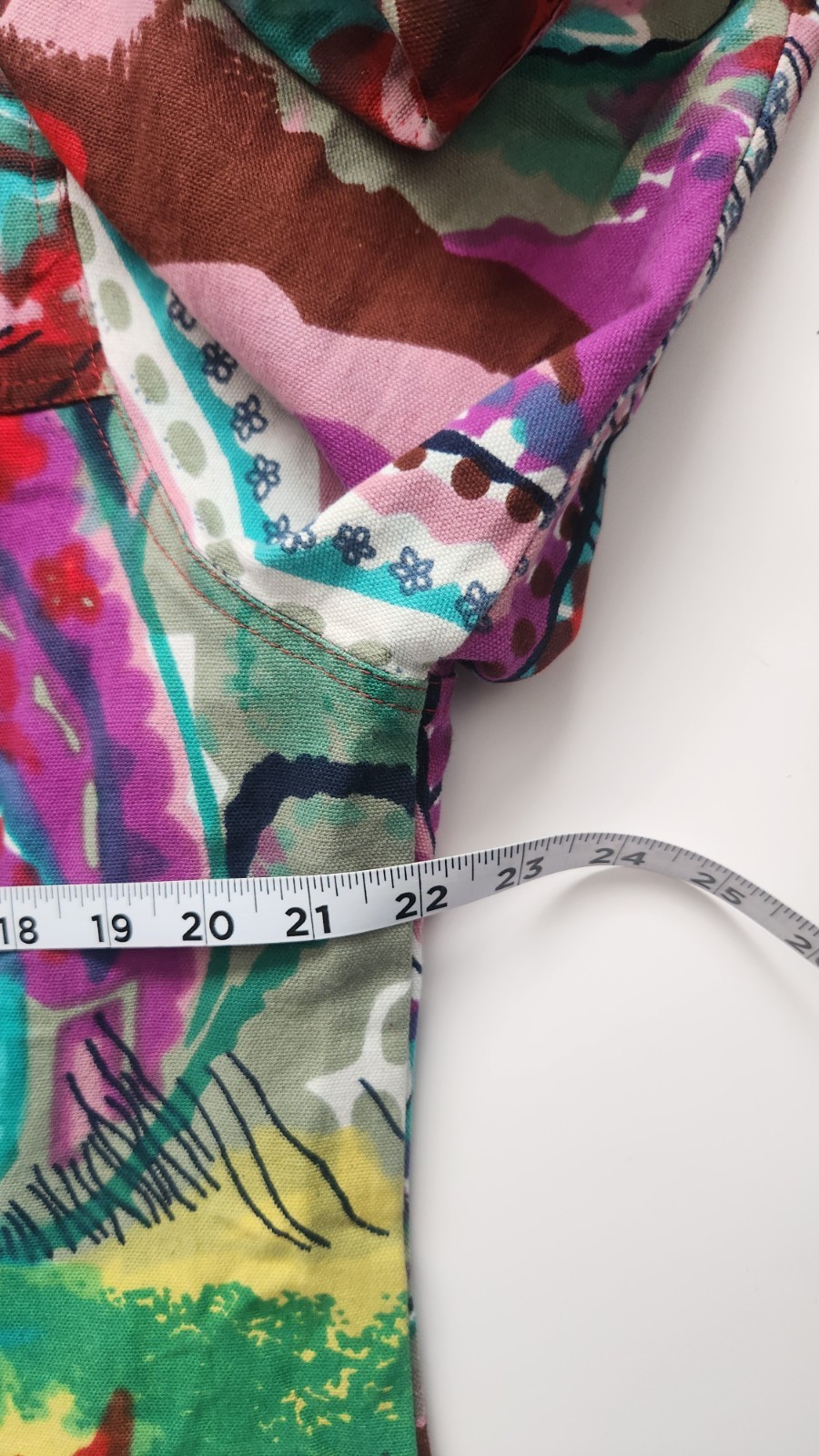 PHOOL Large Paint Splatter Button Front Jacket Mu… - image 6