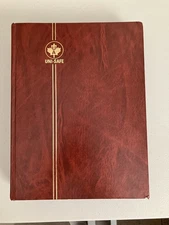 UNI-SAFE STAMP STOCKBOOK - 32 double-sided pages, paper between pages, unused